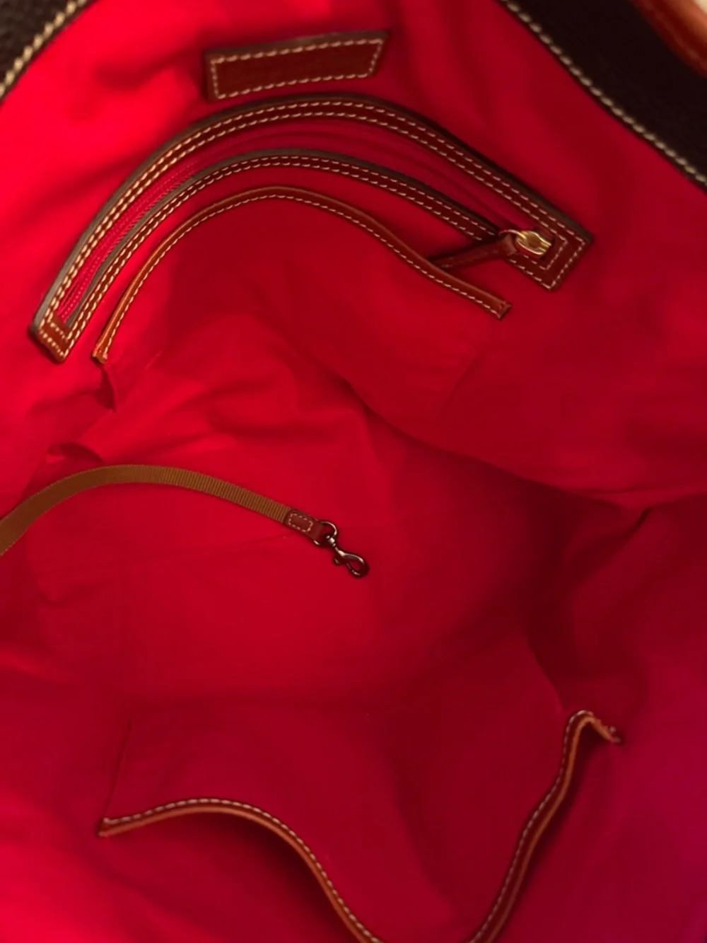 Dooney & Bourke Kristen Black Pebble Leather Tote - Picture 6 of 7